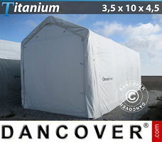 Garagenzelt Titanium 3,5x10x3,5x4,5m, Weiß